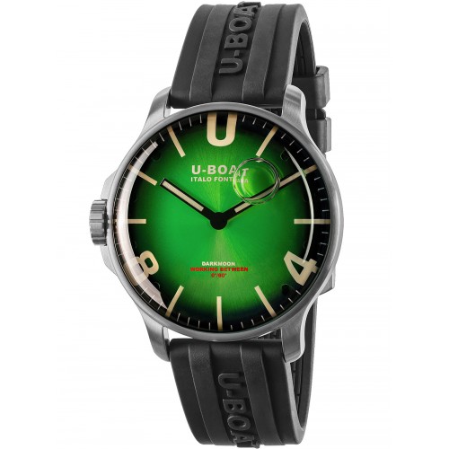 U-Boat 8702/B Darkmoon Green SS Soleil 44mm 5ATM