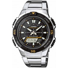 CASIO Collection Solar Silver Stainless Steel Bracelet AQ-S800WD-1EV