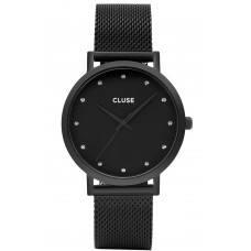 CLUSE Pavane Crystals Black Metal Strap CL18304