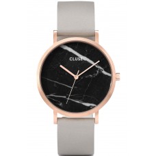 CLUSE La Roche Rose Gold Grey Leather Strap CL40006