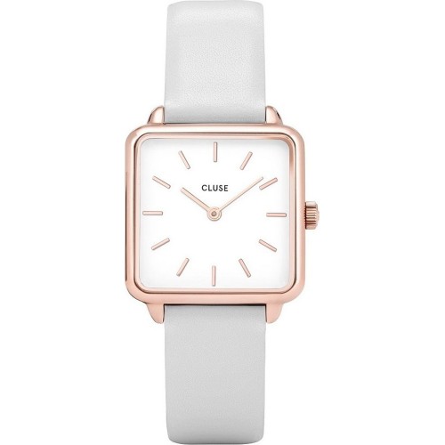 CLUSE La Garconne White Leather Strap CL60006