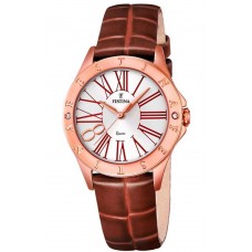 FESTINA Crystals Brown Leather Strap F16930/3  