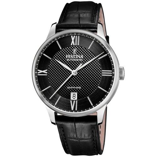 FESTINA Automatic Black Leather Strap F20484/4