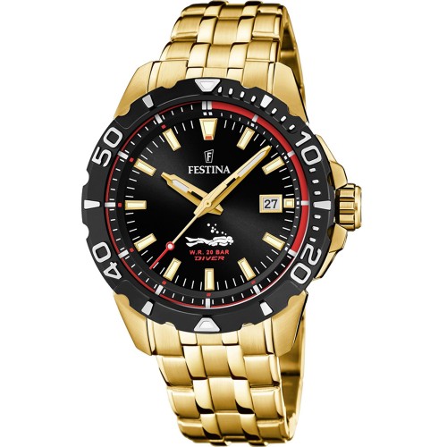 FESTINA The Original Diver Gold Stainless Steel Bracelet F20500/4
