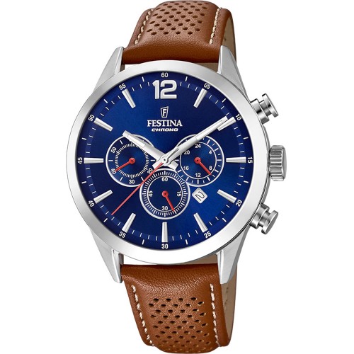 FESTINA Brown Leather Chronograph F20542/3