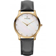 GREGIO Nora Black Leather Strap GR123070