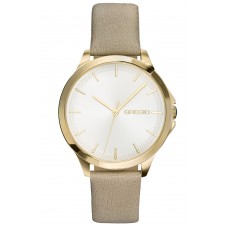 GREGIO Rosebery Grey Leather Strap GR150070