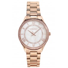 GREGIO Mattie Crystals Rose Gold Stainless Steel Bracelet GR180030