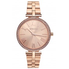 GREGIO Gisele Crystals Rose Gold Stainless Steel Bracelet GR190030