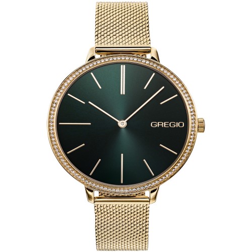 GREGIO Alisa Crystals Gold Stainless Steel Bracelet GR200021