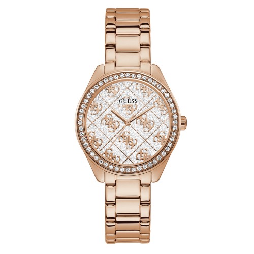 GUESS Rose Gold Stainless Steel Bracelet GW0001L3