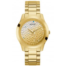 GUESS Crystals Gold Stainless Steel Bracelet GW0020L2