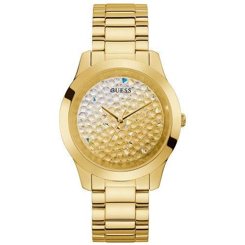 GUESS Crystals Gold Stainless Steel Bracelet GW0020L2