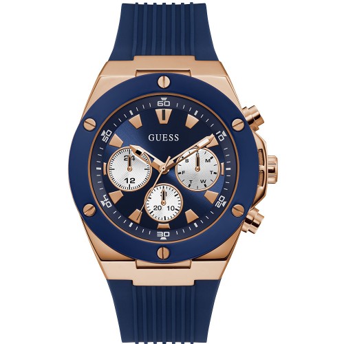 GUESS Blue Rubber Strap GW0057G2