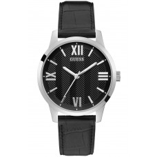 GUESS Campbell Black Leather Strap GW0250G1