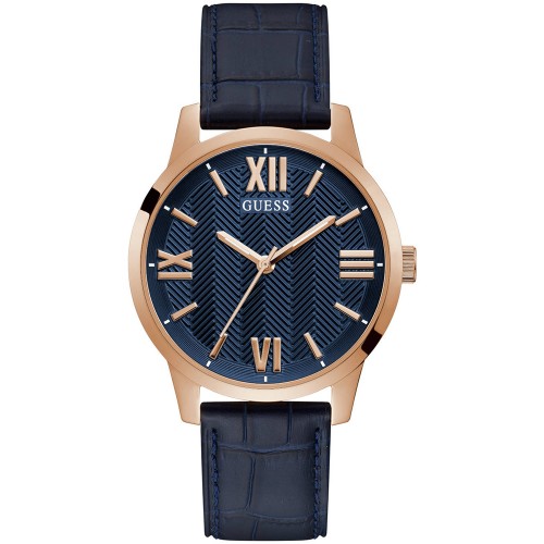 GUESS Campbell Blue Leather Strap GW0250G3