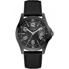 GUESS Deck Black Leather Strap GW0251G2