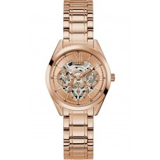 GUESS Clear Cut Rose Gold Stainless Steel Bracelet GW0253L3