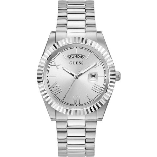 GUESS Connoisseur Silver Stainless Steel Bracelet GW0265G6