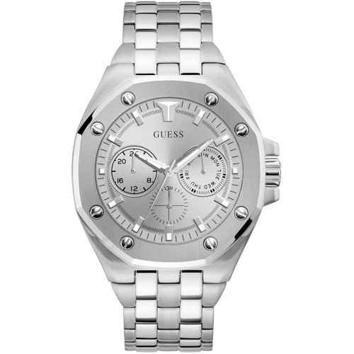 GUESS Top Gun Silver Stainless Steel Multifunction GW0278G1