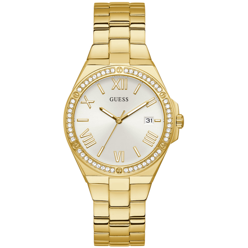 GUESS Harper Crystals Gold Stainless Steel Bracelet GW0286L2