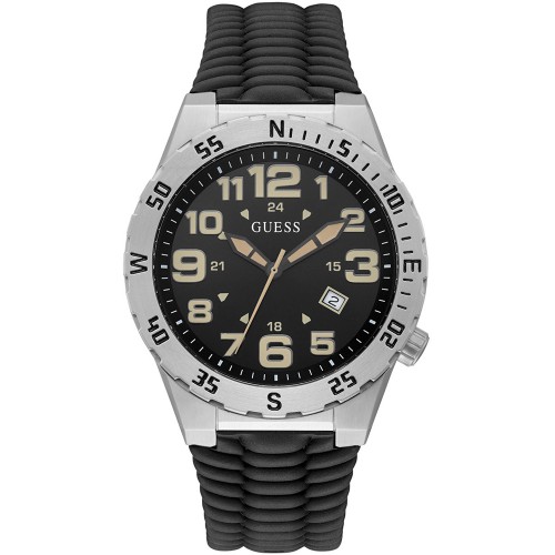 GUESS Territory Black Rubber Strap GW0322G1