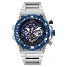 GUESS Exposure Silver Stainless Steel Bracelet GW0324G1