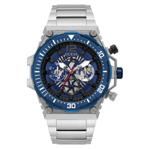 GUESS Exposure Silver Stainless Steel Bracelet GW0324G1