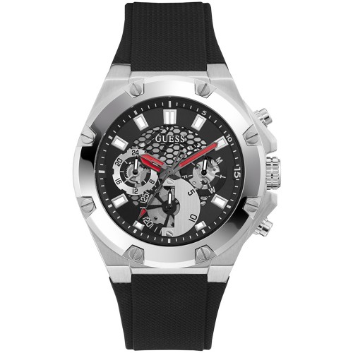 GUESS Third Gear Black Rubber Multifunction GW0334G1