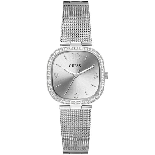 GUESS Tapestry Crystals Silver Stainless Steel Bracelet GW0354L1