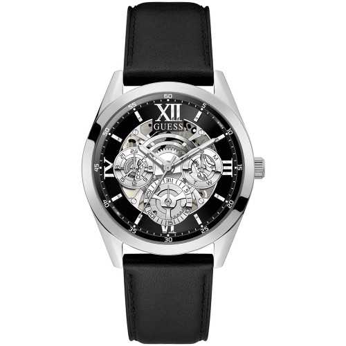 GUESS Tailor Black Leather Strap GW0389G1