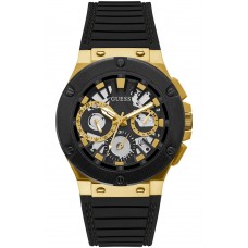 GUESS Circuit Black Rubber Multifunction GW0487G5