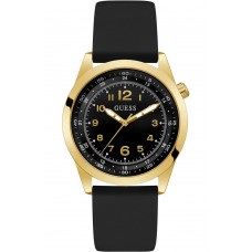 GUESS Max Black Leather Strap GW0494G2