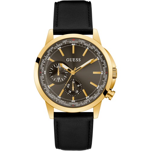 GUESS Spec Black Leather Multifunction GW0540G1