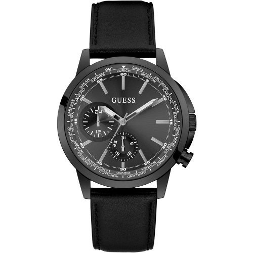 GUESS Spec Black Leather Multifunction GW0540G3
