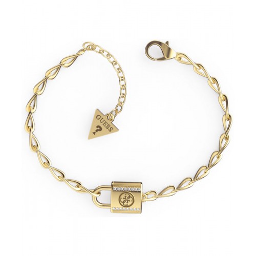 GUESS Βραχιόλι από επιχρυσωμένο ανοξείδωτο ατσάλι JUBB01098JWYGS