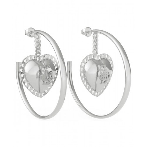 GUESS Σκουλαρίκια από ανοξείδωτο ατσάλι JUBE01068JWRHT-U