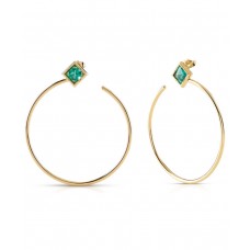 GUESS Σκουλαρίκια από επιχρυσωμένο ανοξείδωτο ατσάλι JUBE01228JWYGT-U