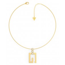 GUESS Κολιέ από επιχρυσωμένο ανοξείδωτο ατσάλι JUBN01018JWYGT-U
