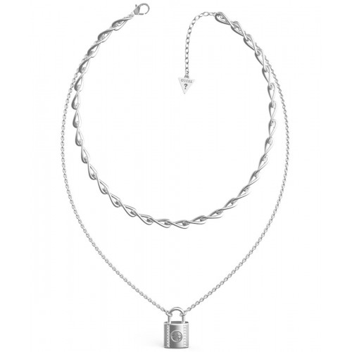 GUESS Κολιέ από ανοξείδωτο ατσάλι JUBN01091JWRHT-U