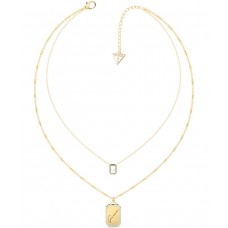GUESS Κολιέ από επιχρυσωμένο ανοξείδωτο ατσάλι JUBN01129JWYGT-U