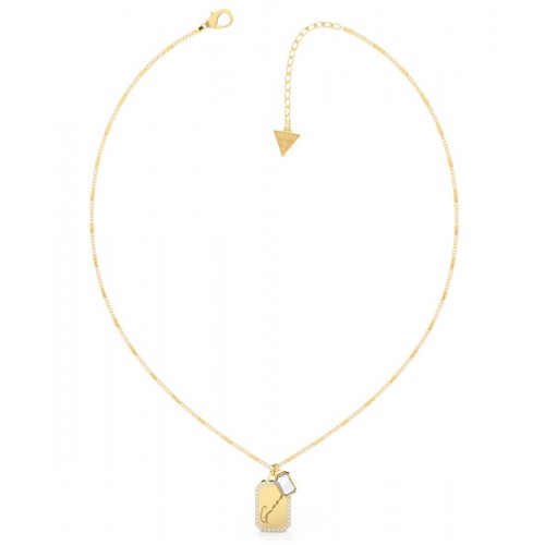 GUESS Κολιέ από επιχρυσωμένο ανοξείδωτο ατσάλι JUBN01130JWYGT-U