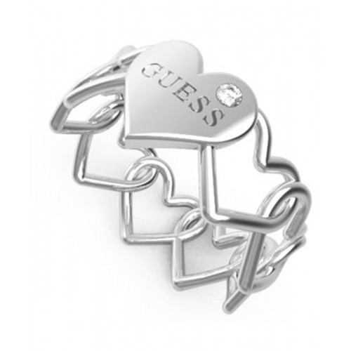 GUESS Δαχτυλίδι από ανοξείδωτο ατσάλι JUBR01088JWRH54