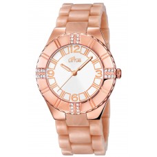 LOTUS Crystals Beige Rubber Strap L15911/1