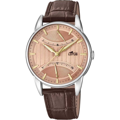 LOTUS Multifunction Brown Leather Strap L18429-2