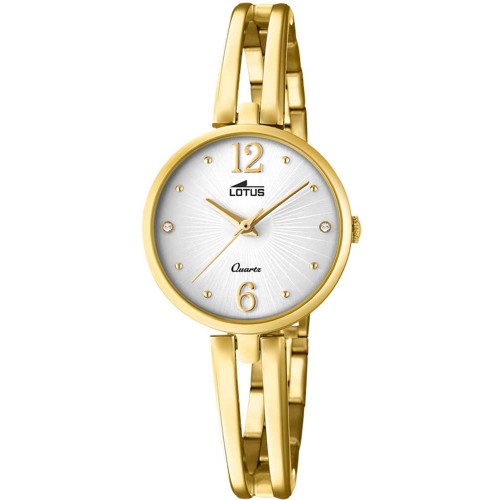 LOTUS Crystals Gold Stainless Steel Bracelet L18443-1