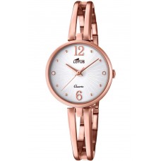 LOTUS Crystals Rose Gold Stainless Steel Bracelet L18444-1