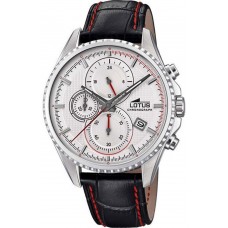 LOTUS Black Leather Chronograph L18527/1