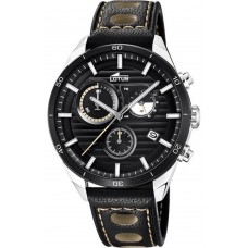 LOTUS Black Leather Chronograph L18531/1