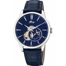 LOTUS Automatic Open Heart Blue Leather Strap L18536/3